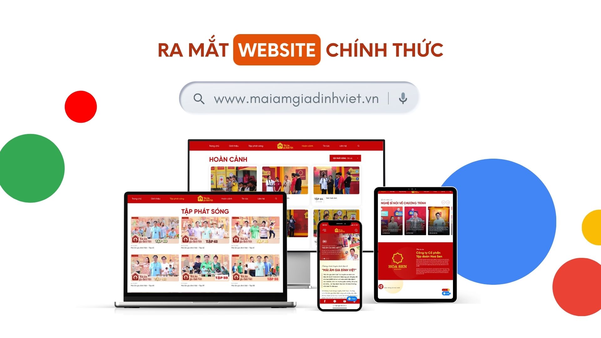 Ra mắt Website chính thức chương trình 'Mái ấm gia đình Việt'